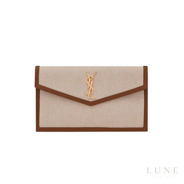 Saint Laurent Uptown Pouch Natural – Beige