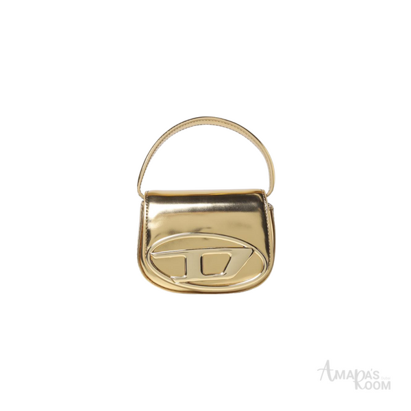 Diesel 1DR Leather Shoulder Bag – Gold