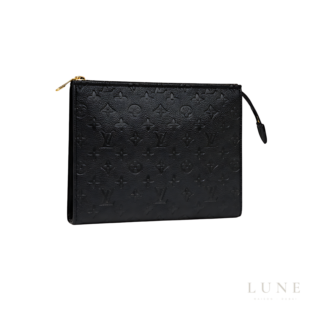 Louis Vuitton Black Leather Logo - View 1