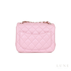 Chanel Quilted Lambskin Mini Flap Top Handle Bag – Light Pink - View 3
