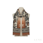 Dior Toile De Jouy Black/Ivory Scarf