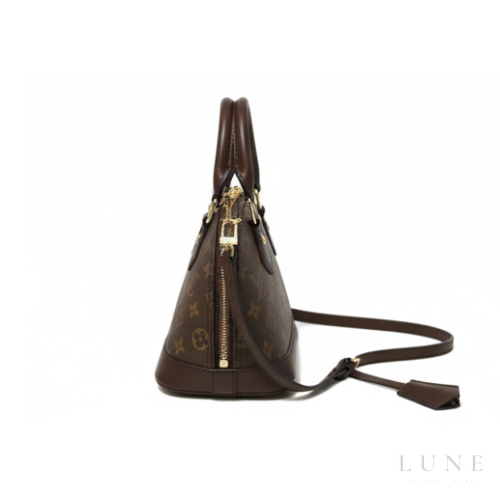 Louis Vuitton Alma BB Brown Leather Bag