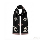 Louis Vuitton Monogram Scarf – Black