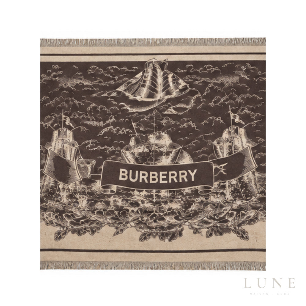 Burberry | Scarf Stormy Knight Dark Brown - View 1