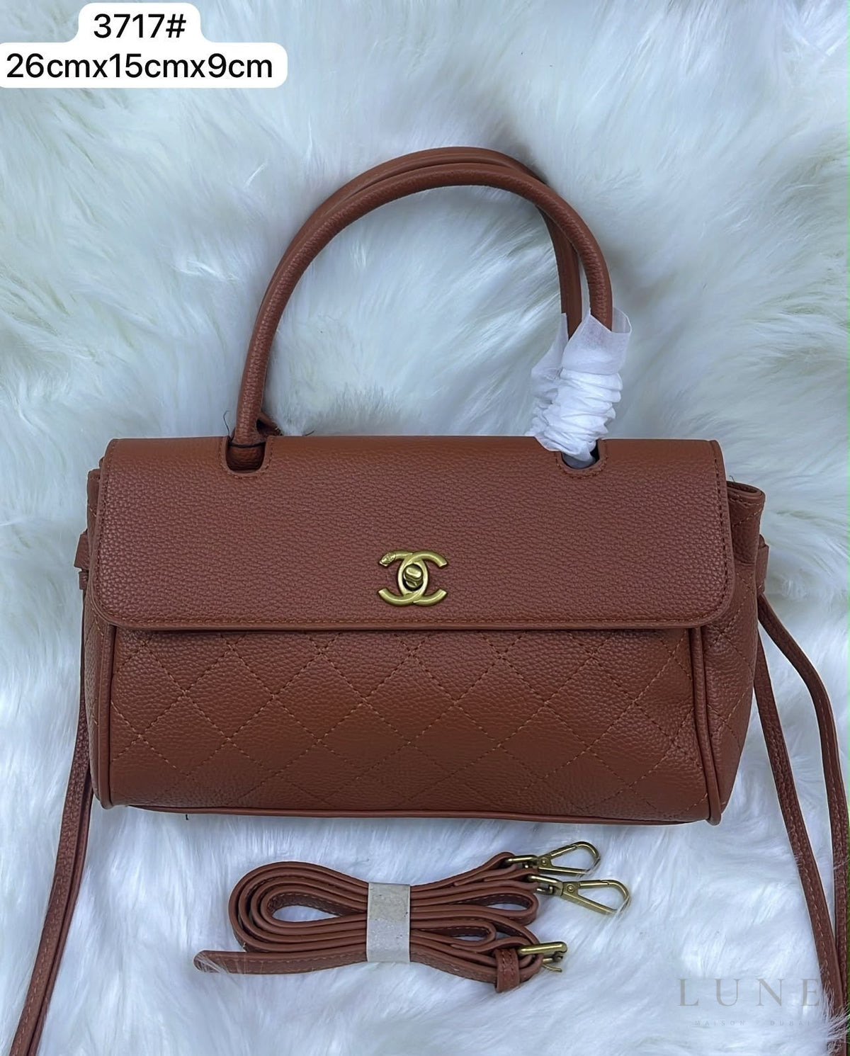 Chanel Bag | Urban Essentials Small Shopping Bag (East-West Baguette Tote) – Caramel (Brown – Tan grained calfskin leather with gold-tone hardware)