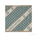 Louis Vuitton Monogram Denim Shawl Pearl – Grey