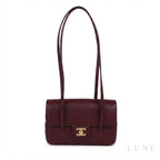 Chanel Preppy Coco Small Flap Bag – Dark Burgundy - View 1