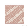 Louis Vuitton Monogram Pink Scarf – Cream