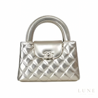 Chanel Kelly Silver Mirrored Calfskin