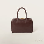 MiuMiu Leather Beau bag Briarwood - Bagistaofficial