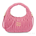 Miumiu Wander Shoulder Bag - Matelassé Nappa Leather "Pink" - Bagistaofficial