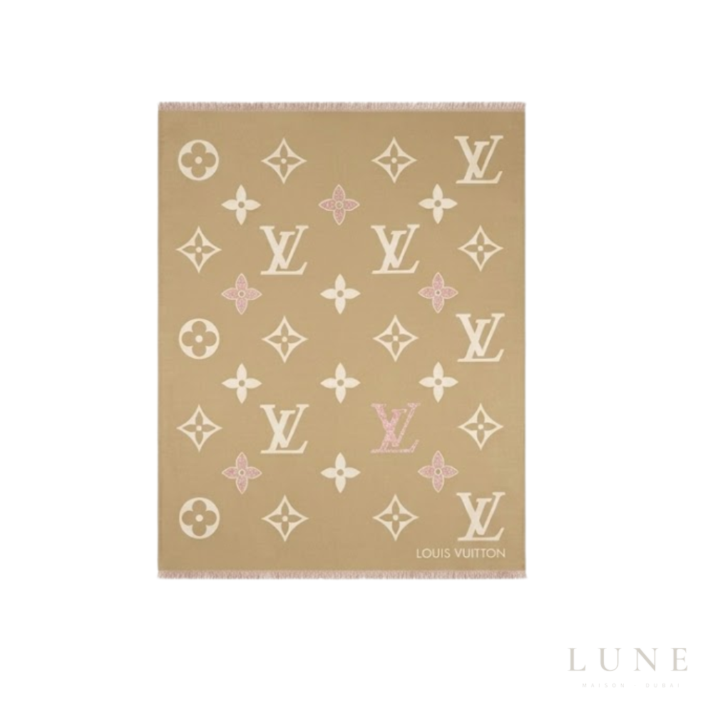 Louis Vuitton Monogram Scarf – Beige