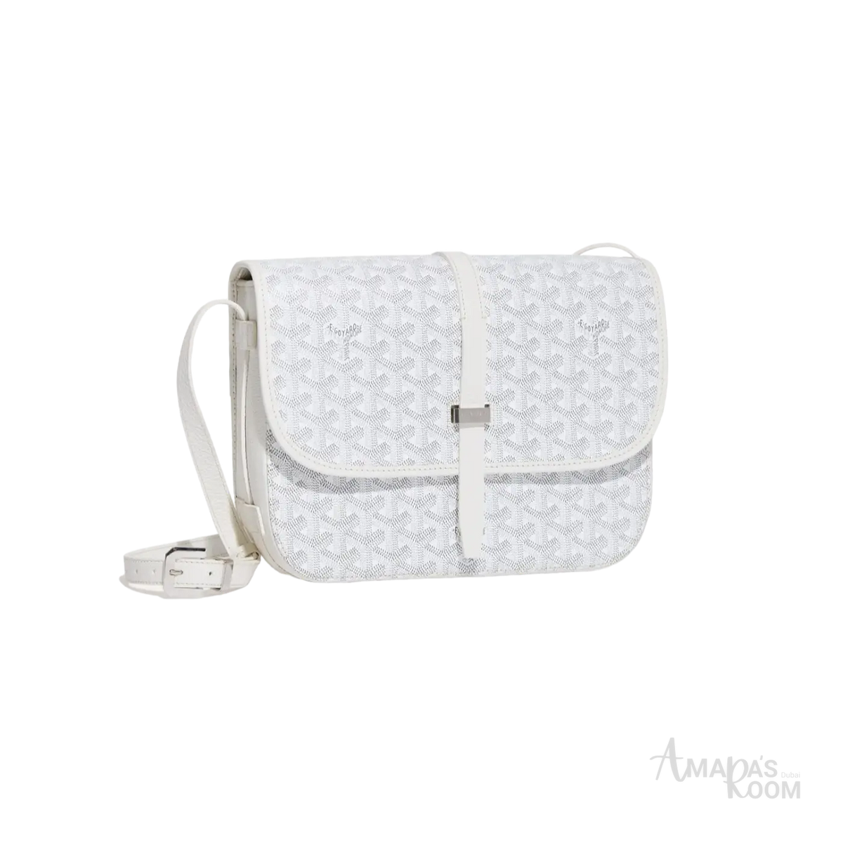 Goyard Belvedere Crossbody Bag – White - View 1