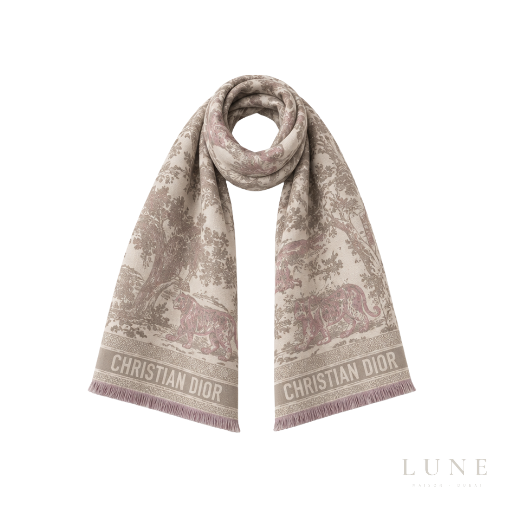 Dior Sauvage Muted Scarf – Pink