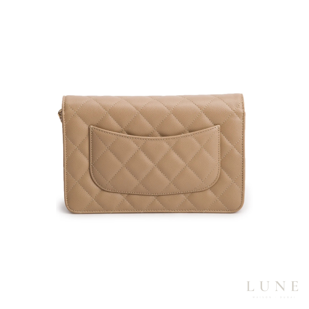 Chanel Quilted Caviar Leather Wallet on Chain - View 3