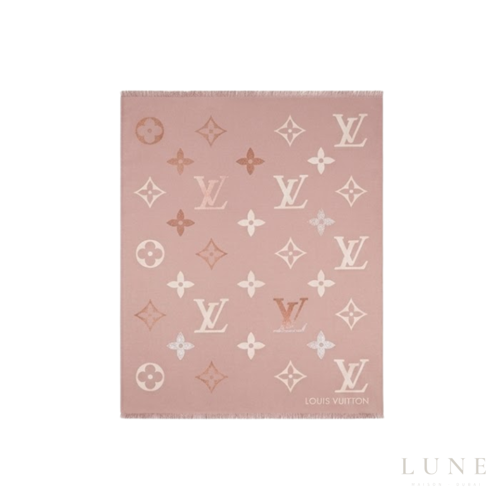 Louis Vuitton Monogram Scarf – Pink