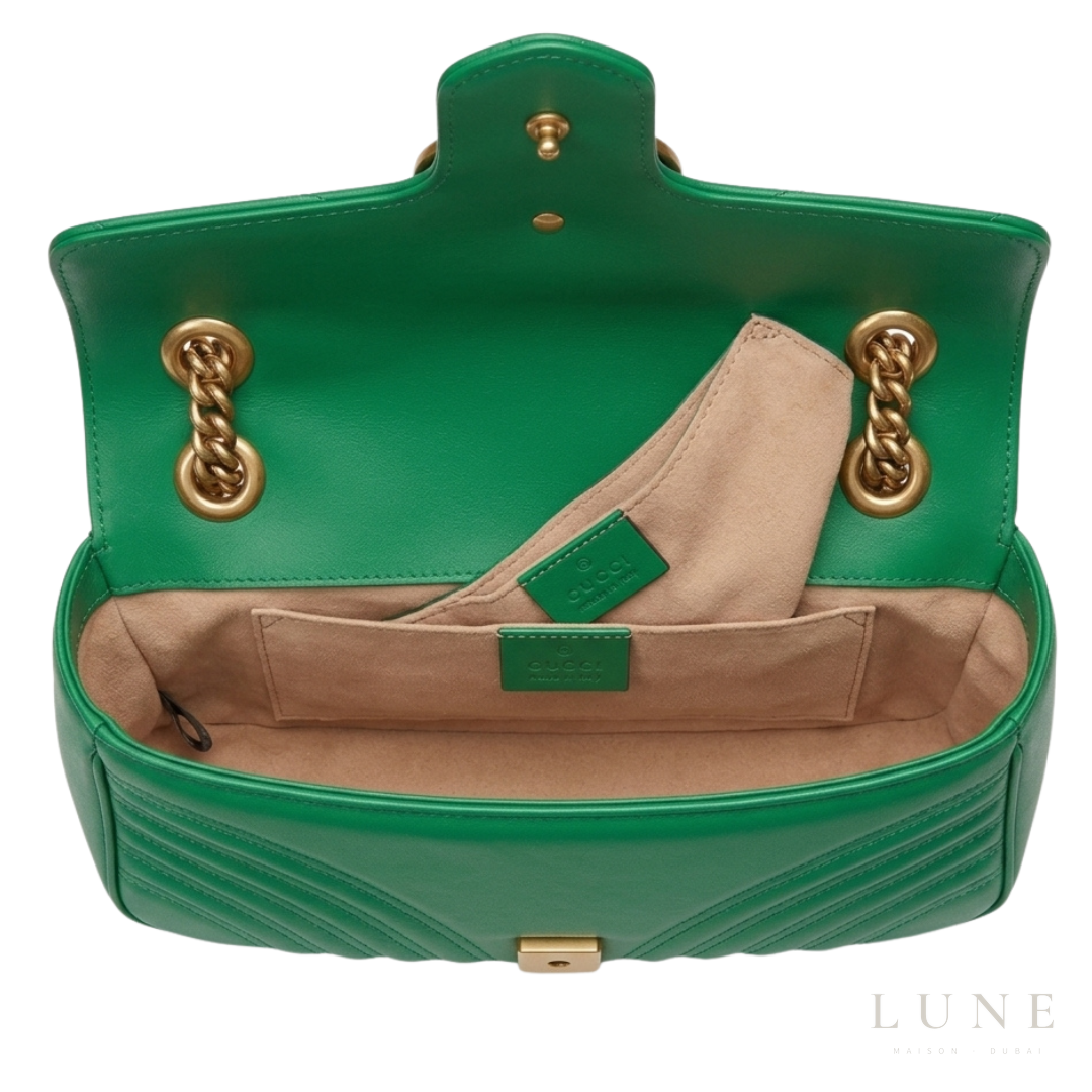 Gucci GG Marmont Shoulder Bag – Vibrant Green - View 4