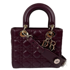 Dior Small Bag – Burgundy with Gold-Tone Hardware - View 2