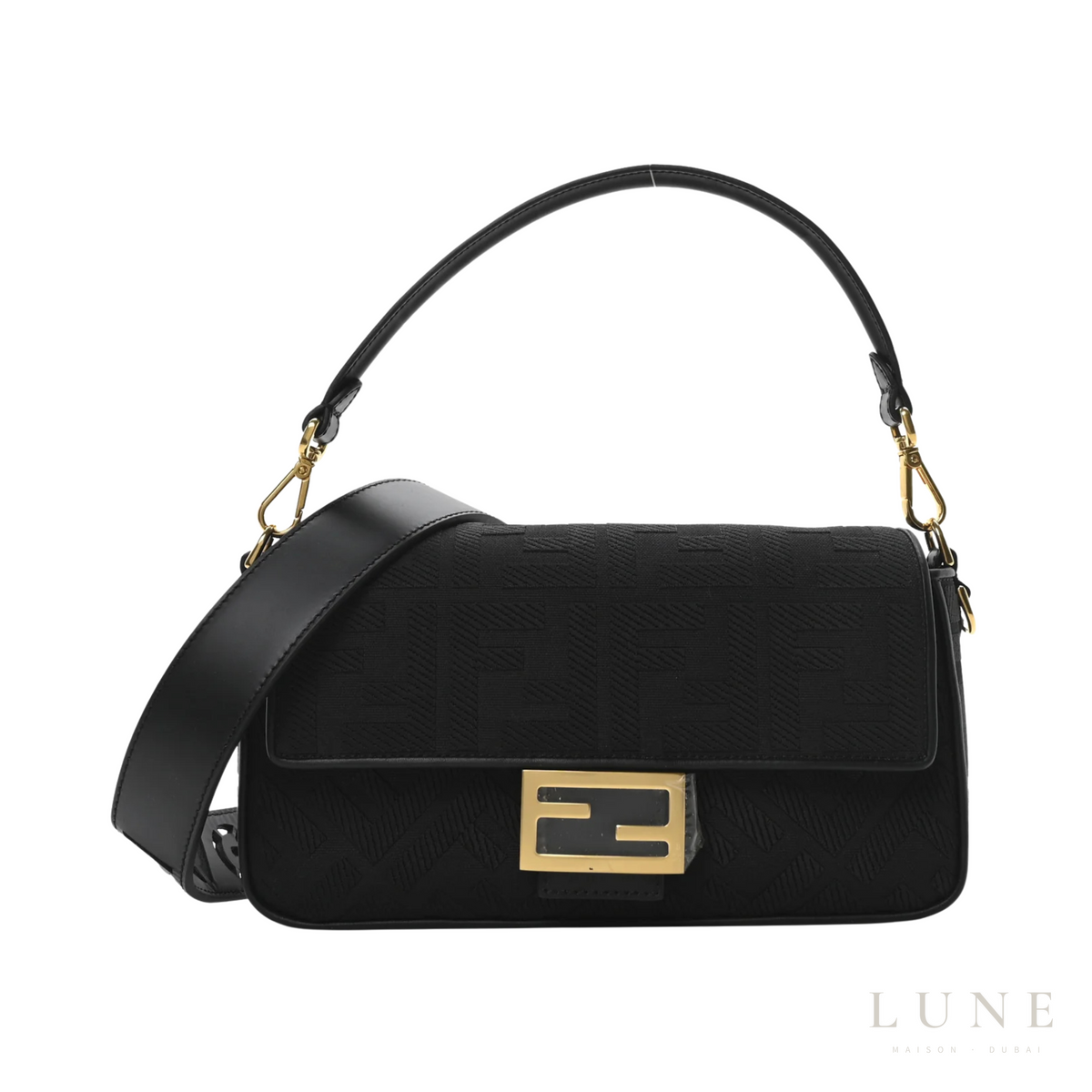 Fendi Baguette Black Bag - Image 1