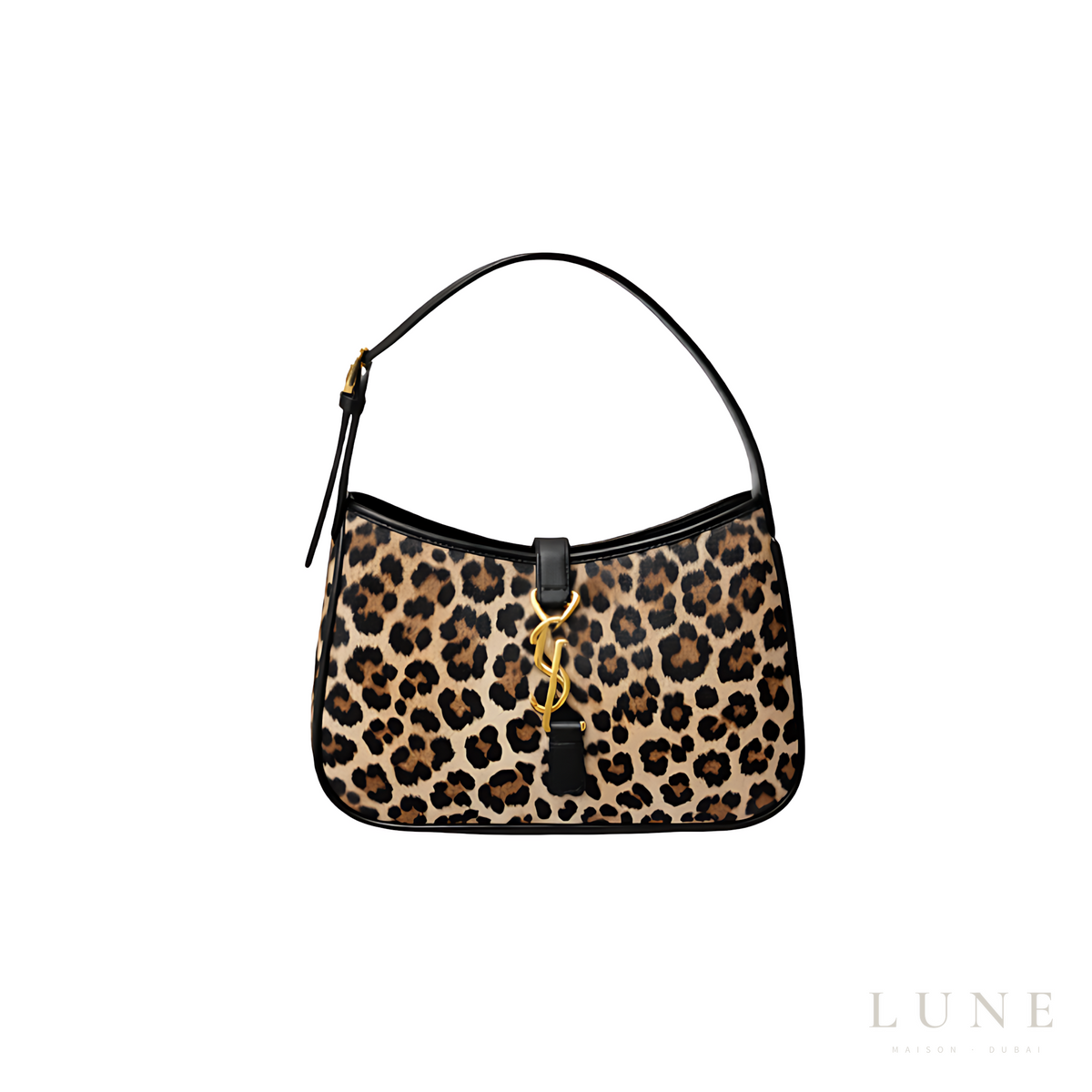 YSL Le 5 À 7 Leopard-Print