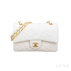 Chanel Camellia Flap White