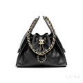 Chanel 25 Quilted Leather Handbag – Black - View 1