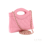 Chanel 31 Nano Pink Leather Bag