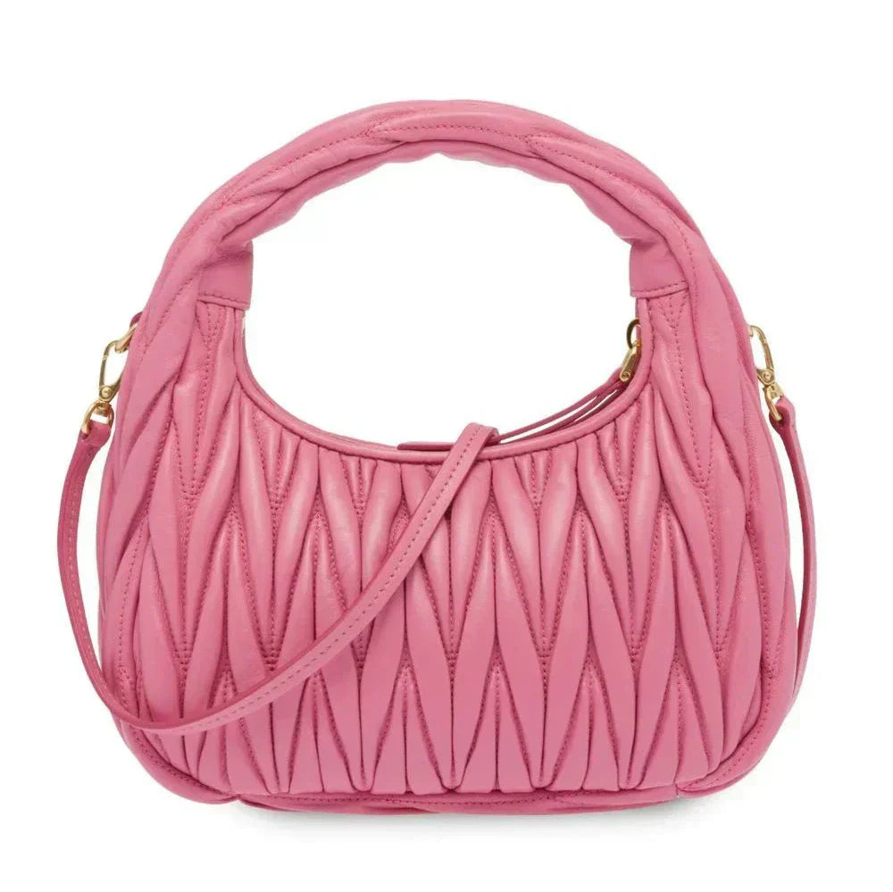 MIUMIU Wander Shoulder Bag in Matelassé Nappa Leather "Pink" - Bagistaofficial
