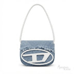 Diesel 1DR Shoulder Bag – Light Blue Denim - View 1