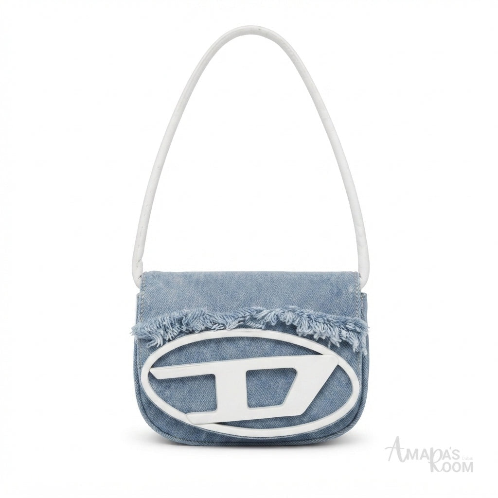 Diesel 1DR Shoulder Bag – Light Blue Denim - View 1