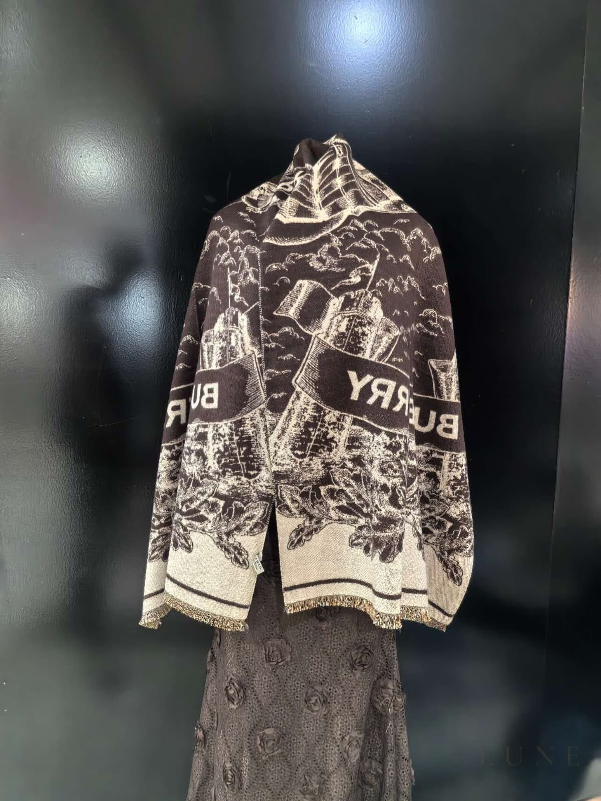 Burberry | Scarf Stormy Knight Dark Brown - View 5