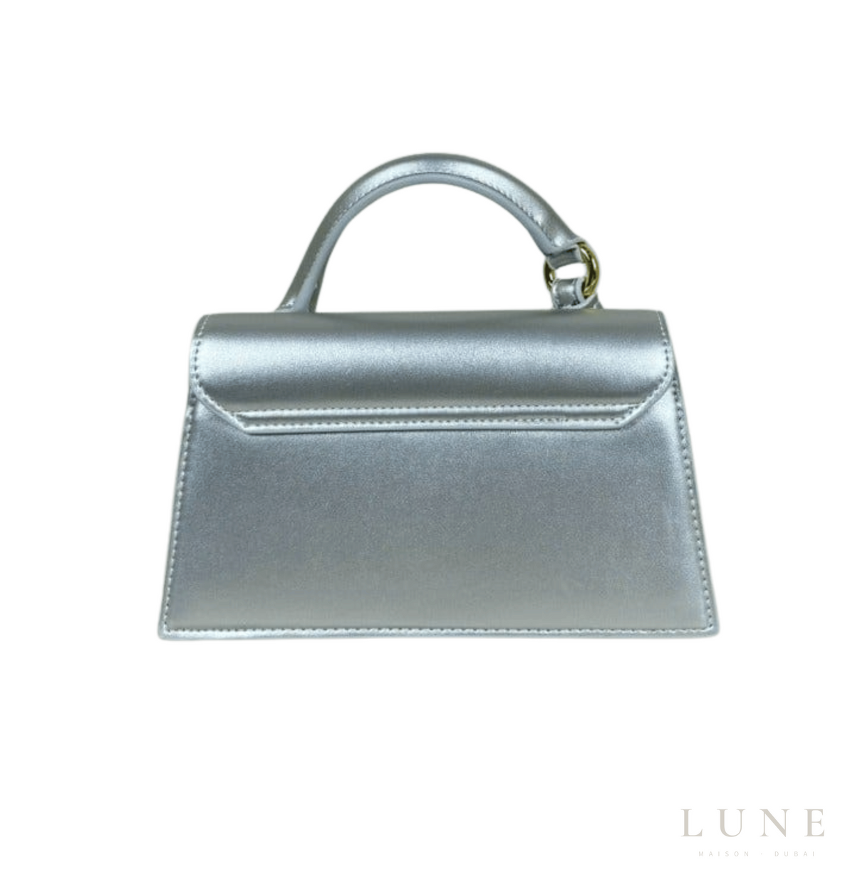 Jacquemus Le Chiquito Long Tote Bag - Silver-Tone Metallic Leather