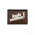 Louis Vuitton Pouch Leather Graphic Logo