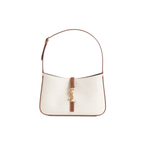 Saint Laurent Le 5 À 7 Canvas and Leather Hobo Bag