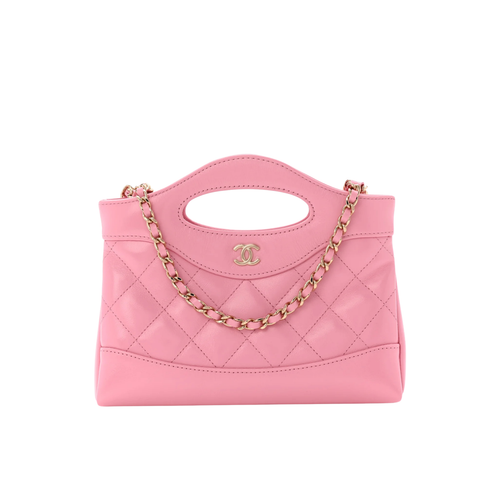 Chanel 31 Nano Pink Leather Bag