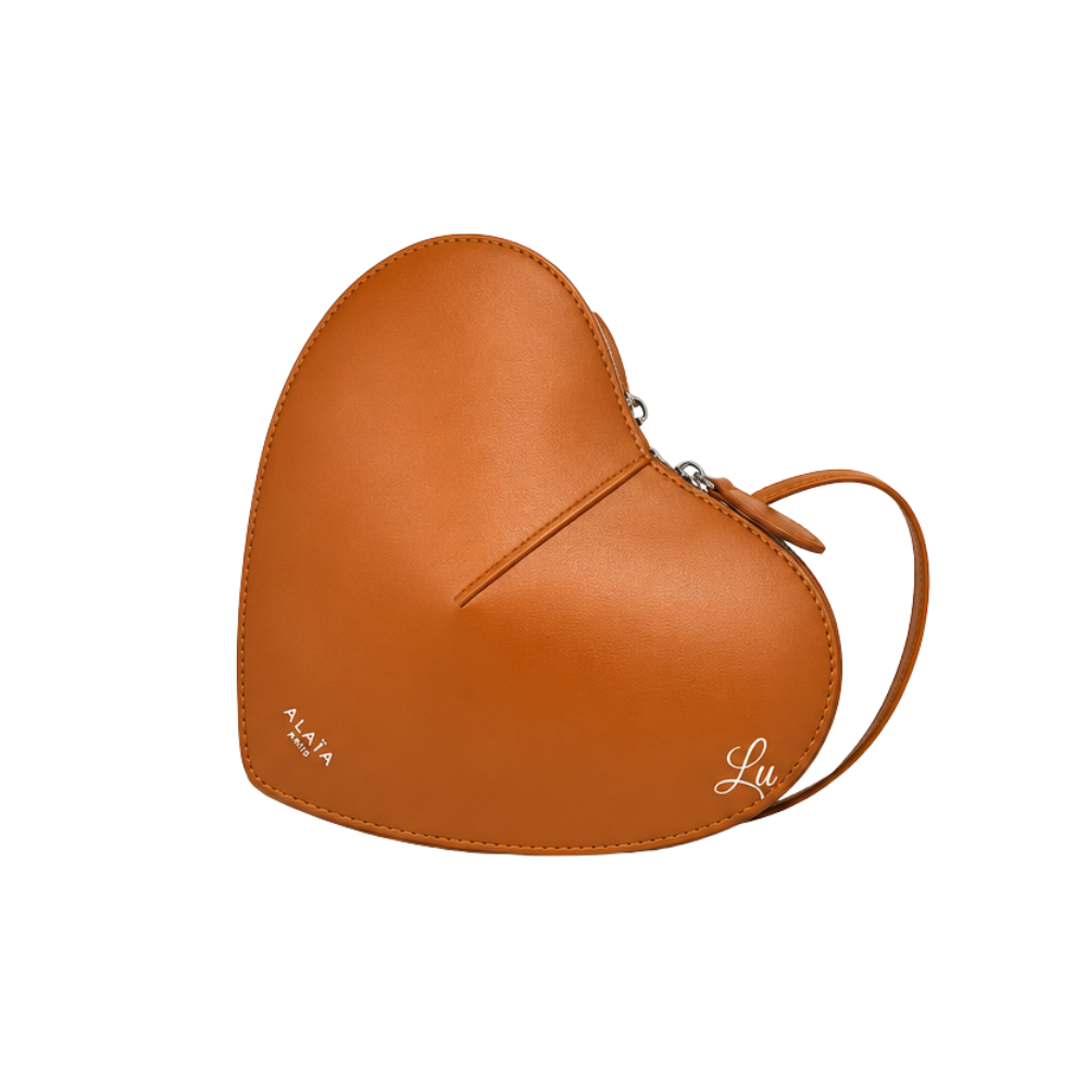 Alaïa Le Cœur Calfskin Bag – Brown