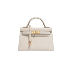 Hermès Kelly Mini White Hand Bag