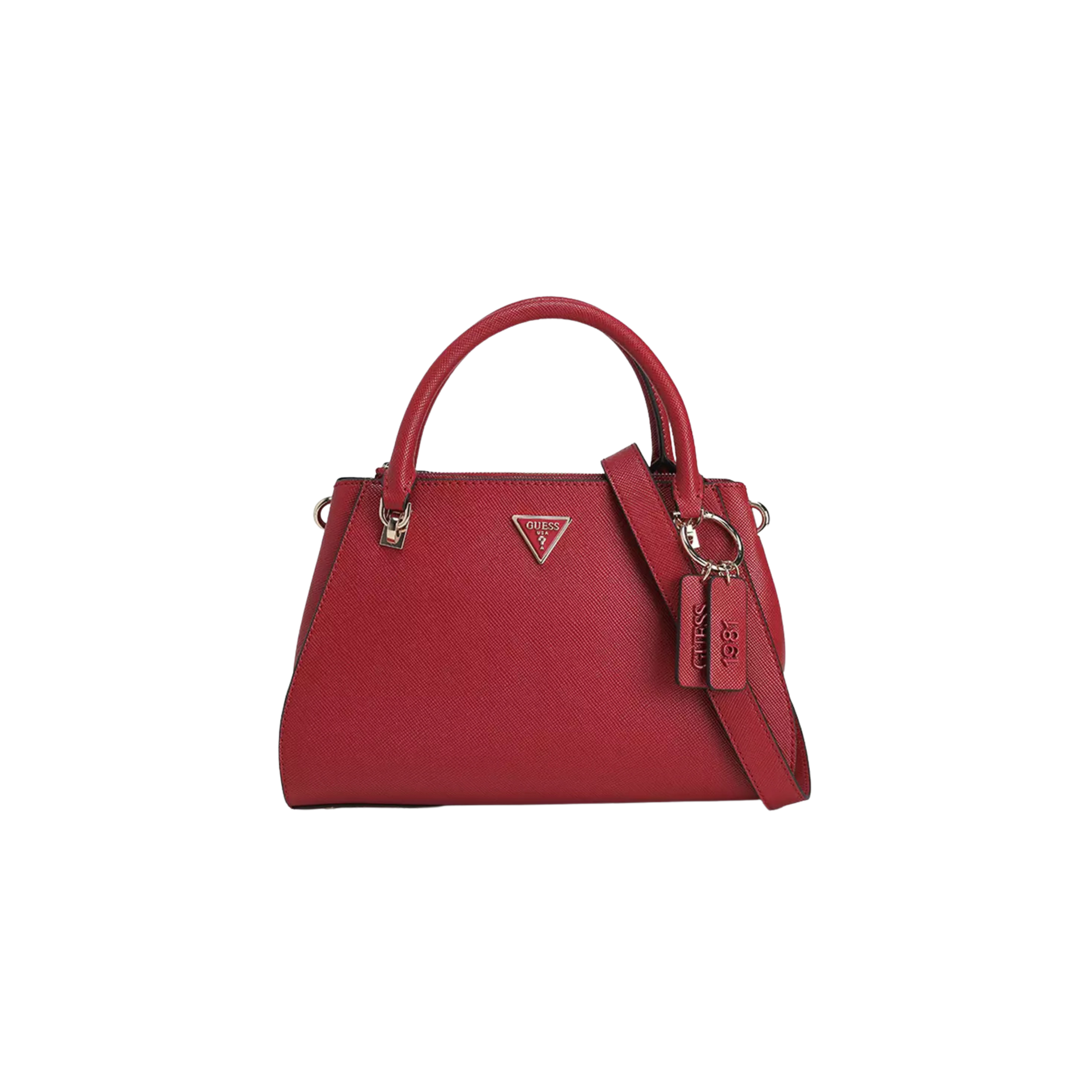 Guess Cordelia Handbag Saffiano Burgundy