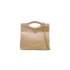 Chanel Vintage Beige-Gold Lambskin