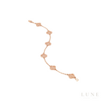 Van Cleef Rose Gold White Bracelet