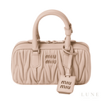 Miumiu Arcadie Matelassé Nappa Leather Mini-Bag "Powder Pink" - Bagistaofficial
