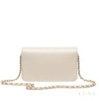 Chanel Classic Flap Bag - Quilted White Lambskin Leather