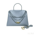 Bottega Veneta Ciao Top Handle Bag - Light Blue Leather with A Gold