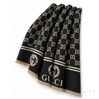 Gucci GG Jacquard Scarf – Black