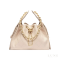 Chanel 25 Small Handbag – Gold & Beige - View 1