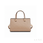 Louis Vuitton Satchel Bag Leather Neutral