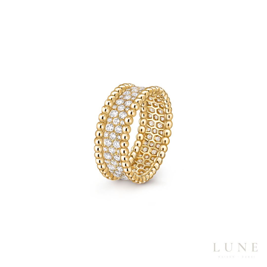 Van Cleef Perlée Diamonds Ring