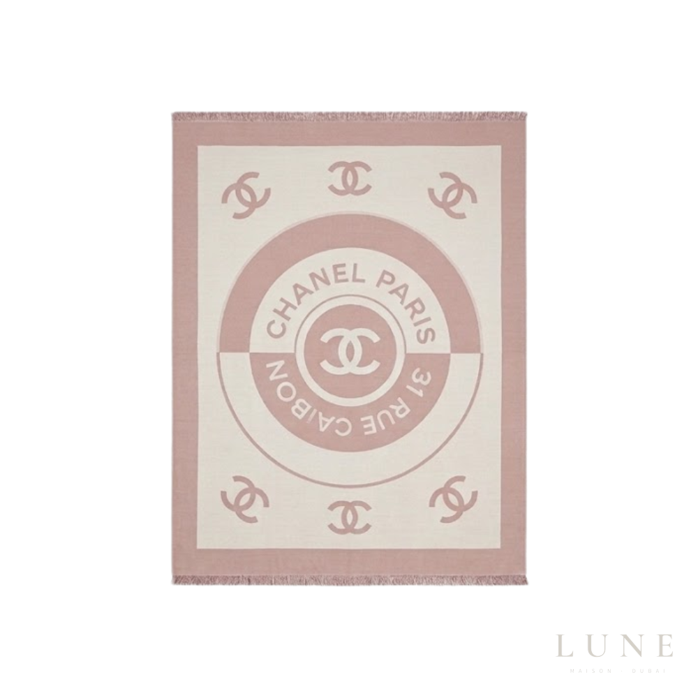 Chanel | Scarf CC Rue Dusty Pink - View 1