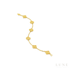 Van Cleef Rose Gold White Bracelet
