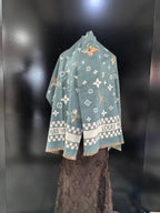 Louis Vuitton Monogram Scarf – Grey